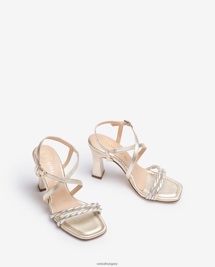 Unisa fém pántos szandál nők J4PJX0259 Arany