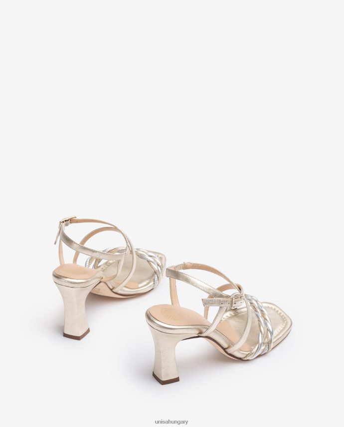 Unisa fém pántos szandál nők J4PJX0259 Arany