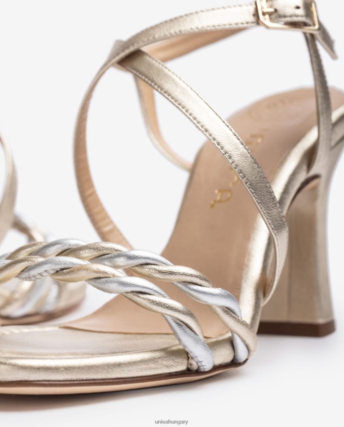 Unisa fém pántos szandál nők J4PJX0259 Arany