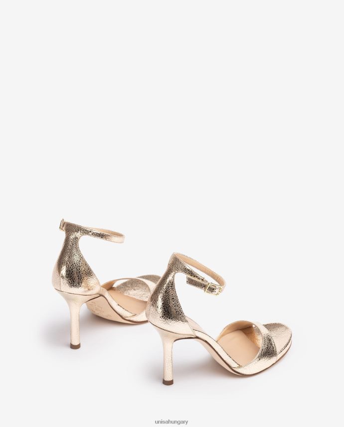 Unisa fémes hatású magas sarkú szandál nők J4PJX021 divat