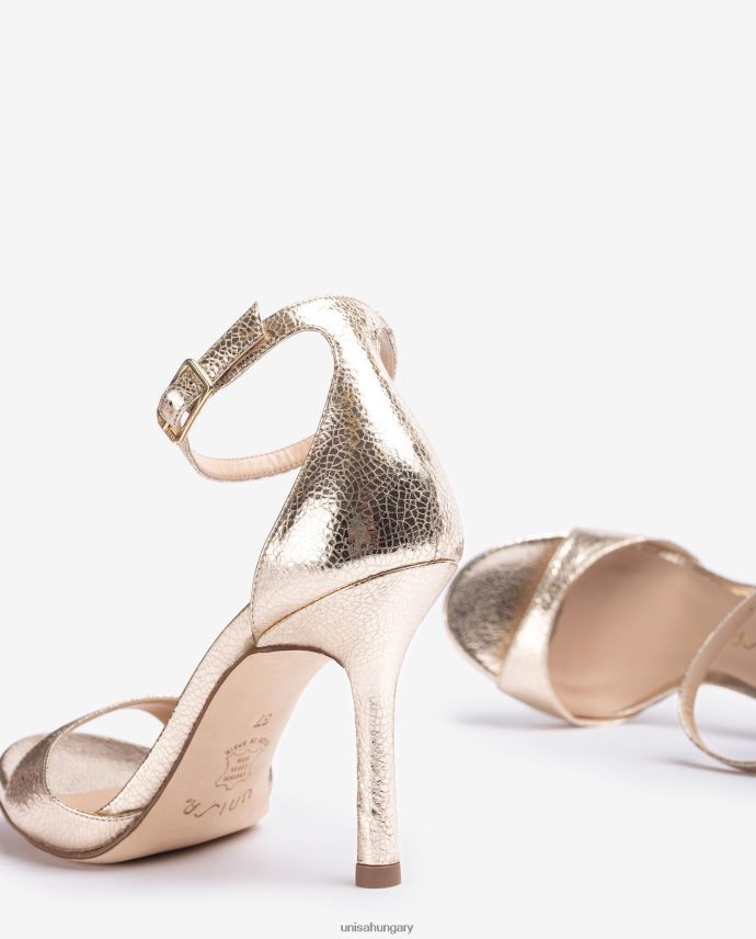 Unisa fémes hatású magas sarkú szandál nők J4PJX021 divat