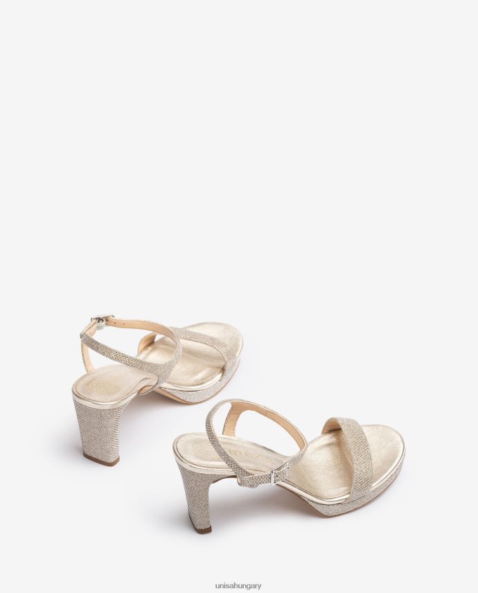 Unisa fényes szövet szandál nők J4PJX020 Arany