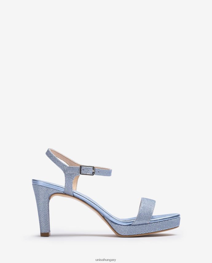 Unisa fényes szövet szandál nők J4PJX0272 kék