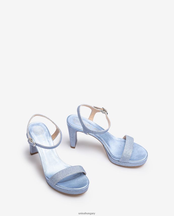 Unisa fényes szövet szandál nők J4PJX0272 kék