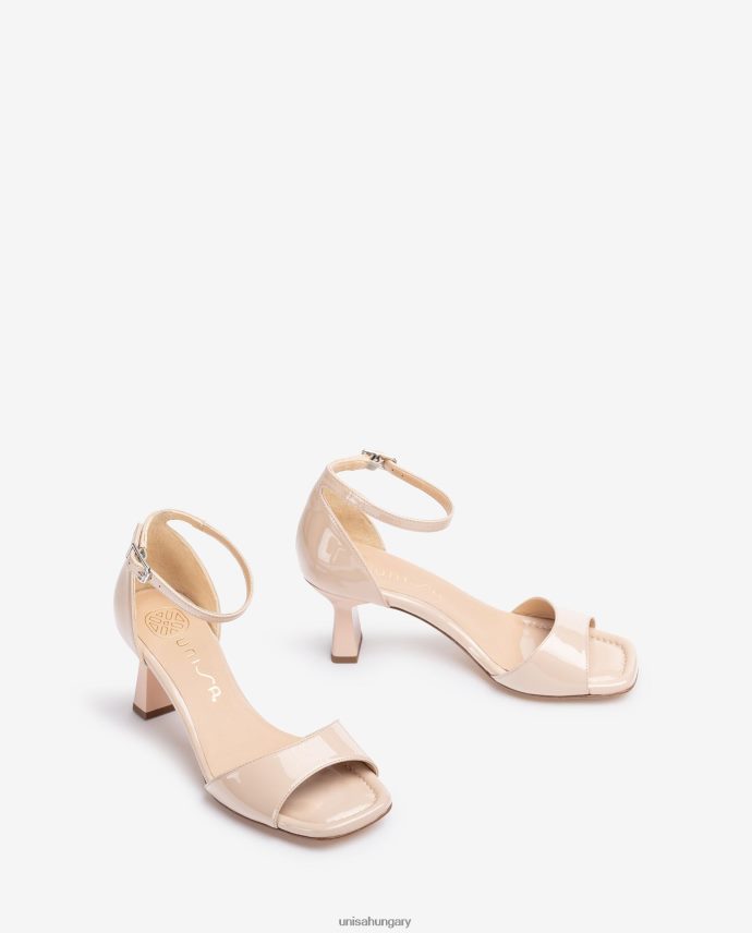 Unisa geometrikus sarkú lakkbőr szandál nők J4PJX0345 divat