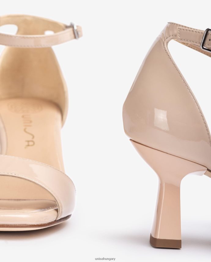 Unisa geometrikus sarkú lakkbőr szandál nők J4PJX0345 divat