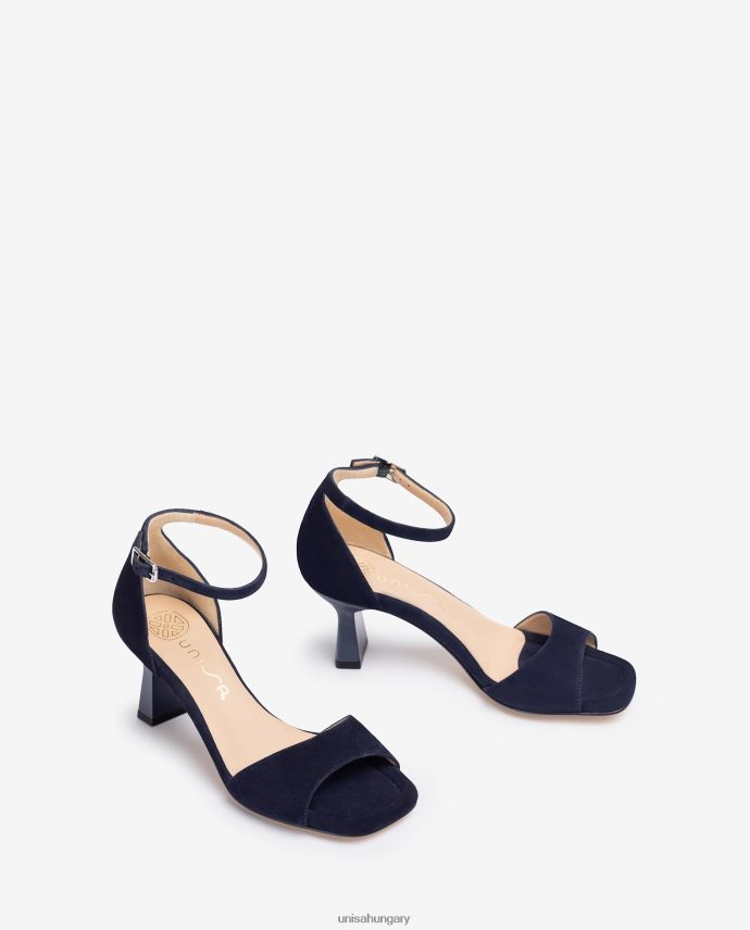 Unisa geometrikus sarkú velúr szandál nők J4PJX0364 kék
