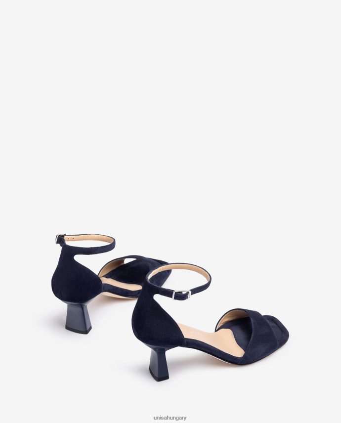 Unisa geometrikus sarkú velúr szandál nők J4PJX0364 kék