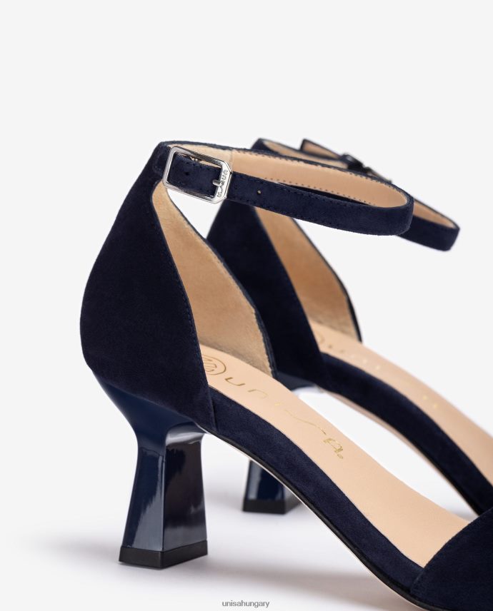 Unisa geometrikus sarkú velúr szandál nők J4PJX0364 kék