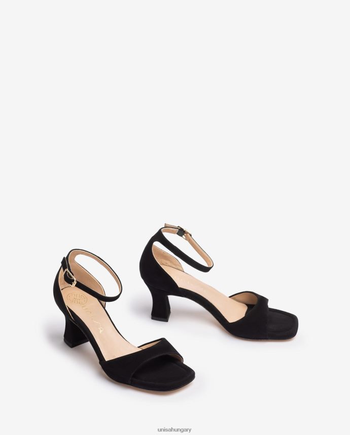 Unisa közepes sarkú velúr szandál nők J4PJX0194 fekete