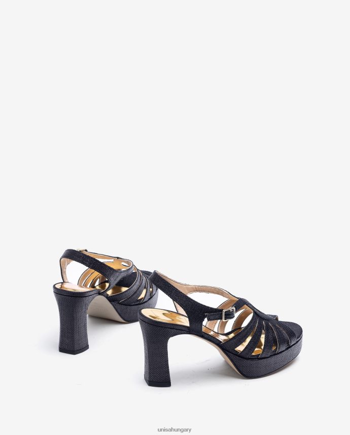 Unisa rafiából készült szandál nők J4PJX01310 fekete