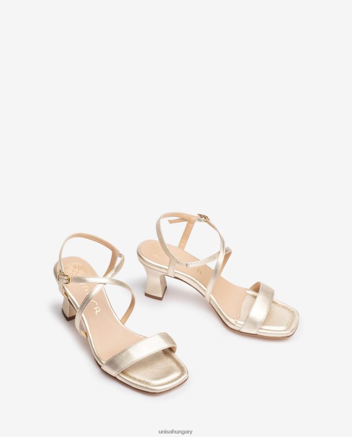 Unisa szögletes orrú okos szandál nők J4PJX0180 Arany
