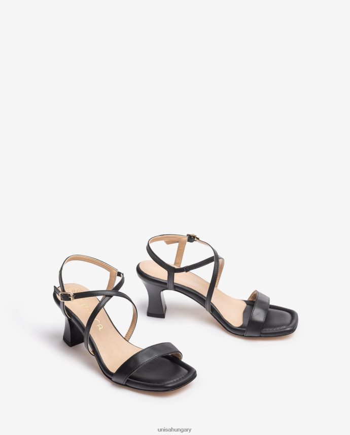 Unisa szögletes orrú okos szandál nők J4PJX0181 fekete