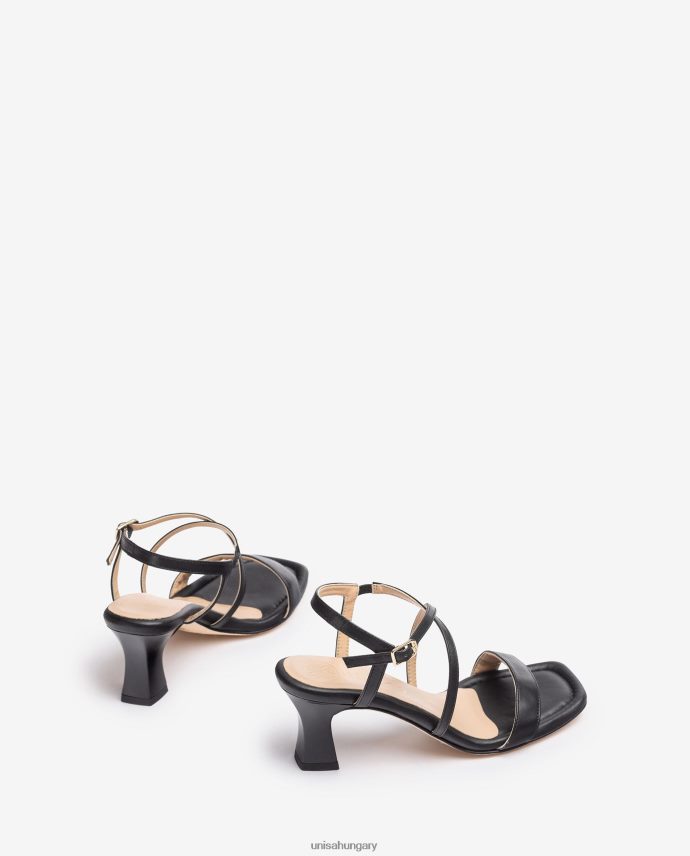 Unisa szögletes orrú okos szandál nők J4PJX0181 fekete