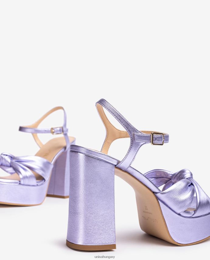Unisa szögletes orrú szandál csomóval az elején nők J4PJX049 lila