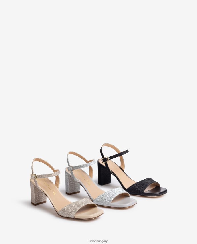 Unisa szögletes orrú szandál nők J4PJX0392 fekete