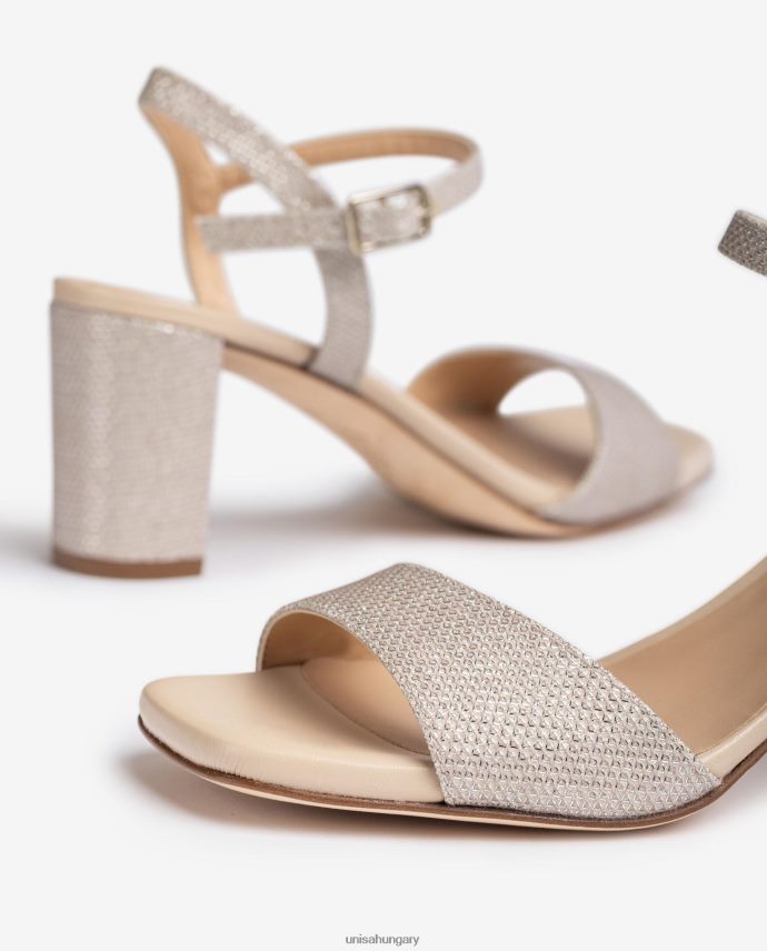 Unisa szögletes orrú szandál nők J4PJX0394 Arany