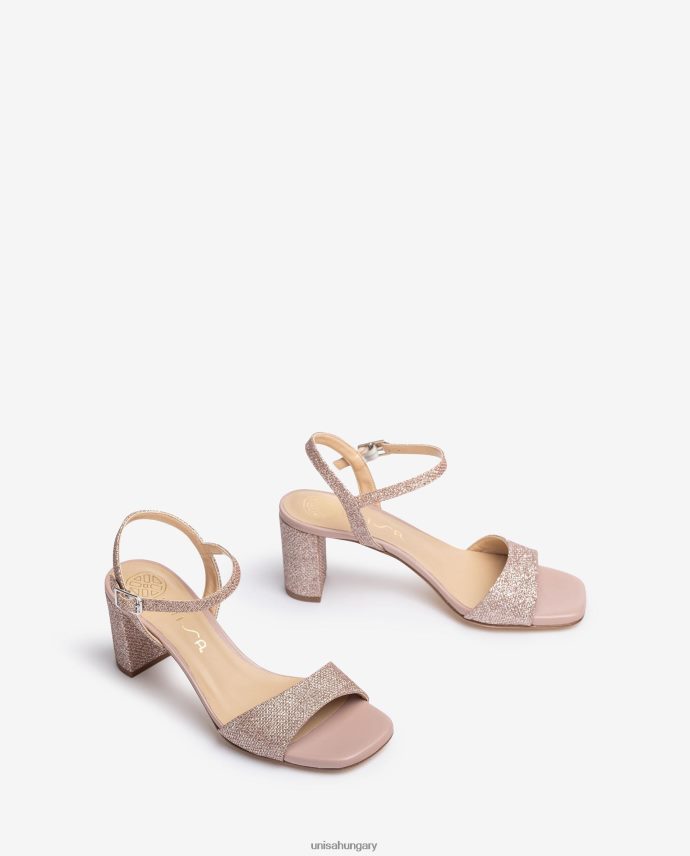 Unisa szögletes orrú szandál nők J4PJX0396 rózsaszín