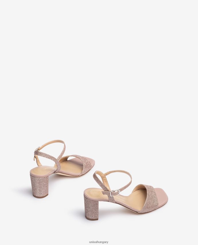 Unisa szögletes orrú szandál nők J4PJX0396 rózsaszín