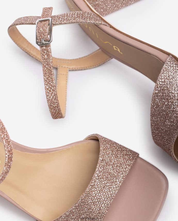 Unisa szögletes orrú szandál nők J4PJX0396 rózsaszín