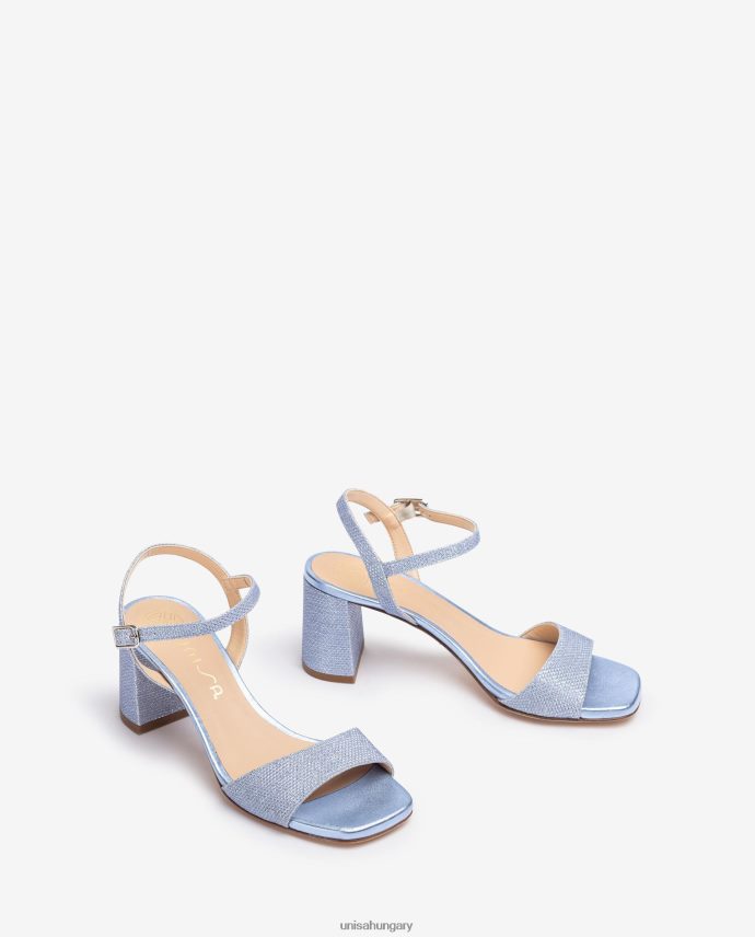 Unisa szögletes talpú szandál nők J4PJX0201 kék