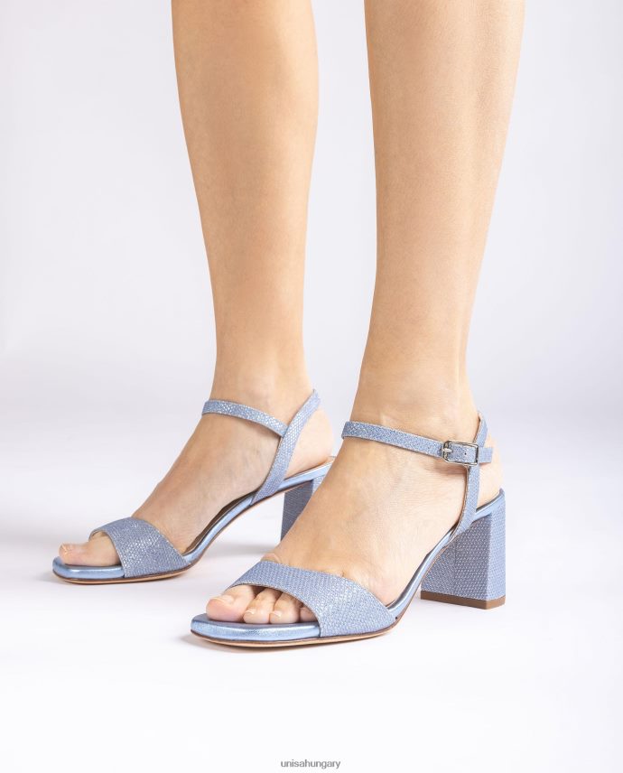 Unisa szögletes talpú szandál nők J4PJX0201 kék