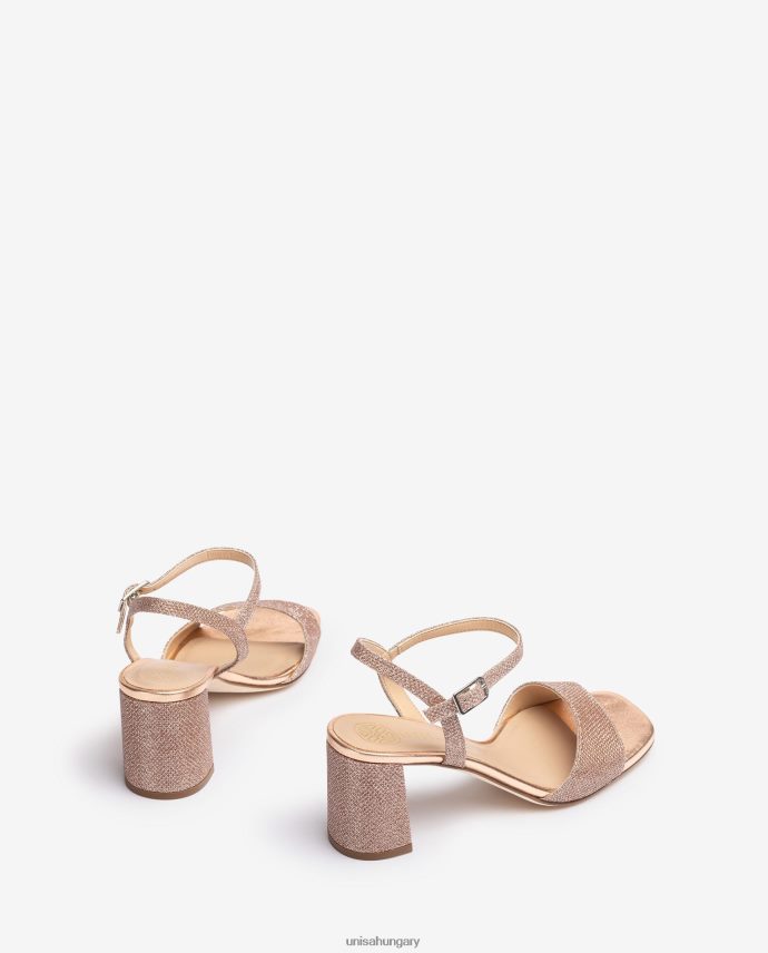 Unisa szögletes talpú szandál nők J4PJX0204 rózsaszín