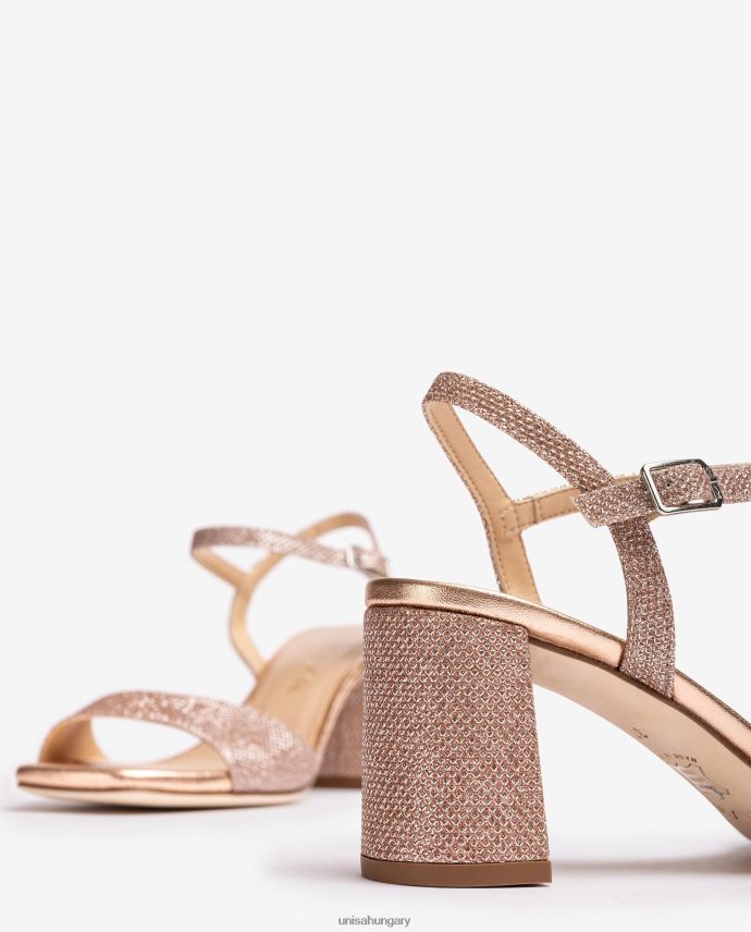 Unisa szögletes talpú szandál nők J4PJX0204 rózsaszín