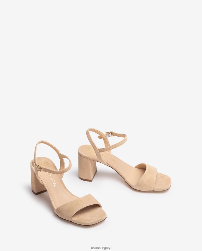 Unisa szögletes talpú szandál nők J4PJX035 bézs