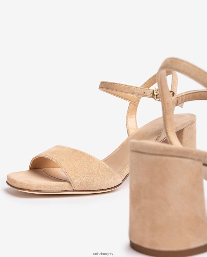 Unisa szögletes talpú szandál nők J4PJX035 bézs