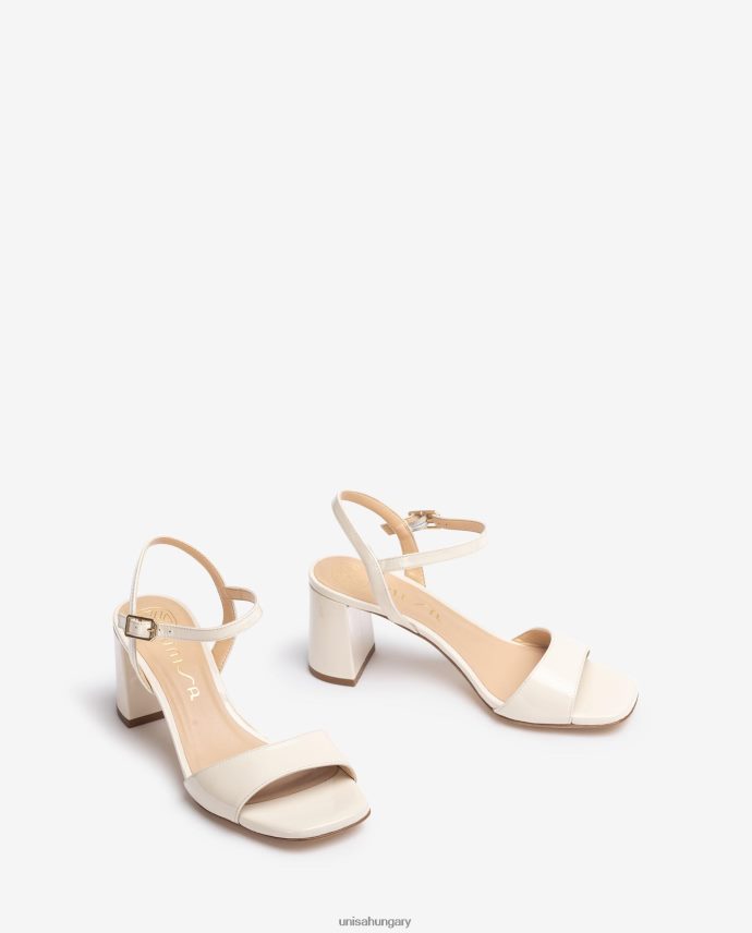 Unisa szögletes talpú szandál nők J4PJX036 fehér