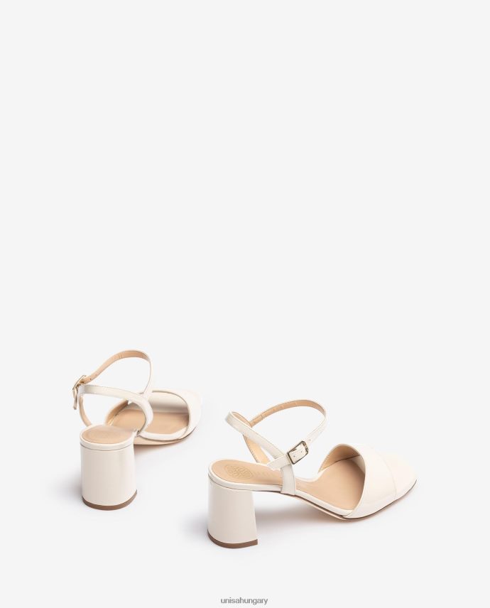 Unisa szögletes talpú szandál nők J4PJX036 fehér