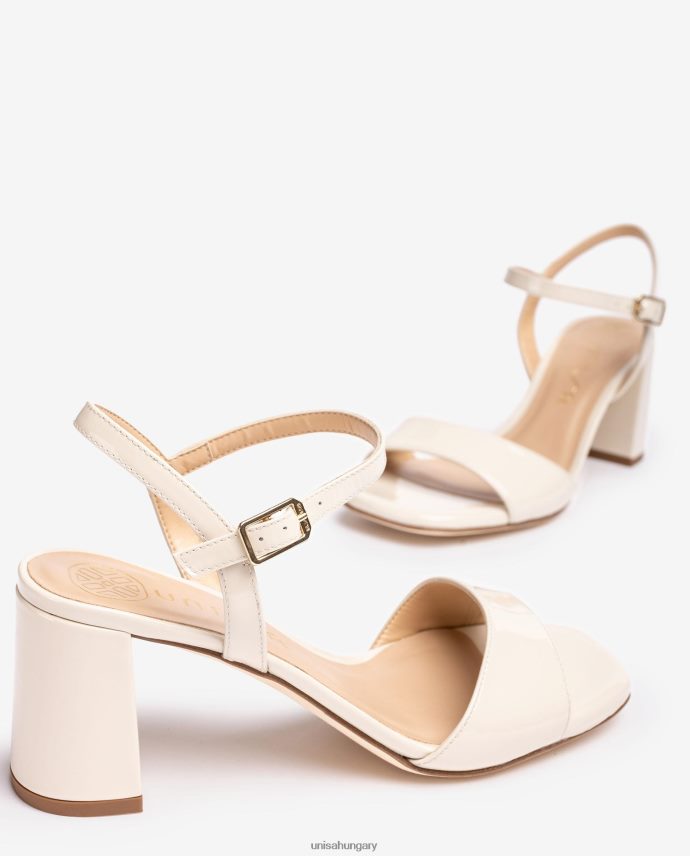 Unisa szögletes talpú szandál nők J4PJX036 fehér
