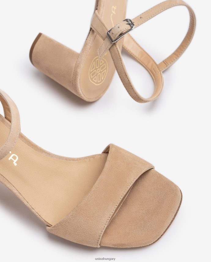 Unisa szögletes talpú szandál nők J4PJX0417 bézs