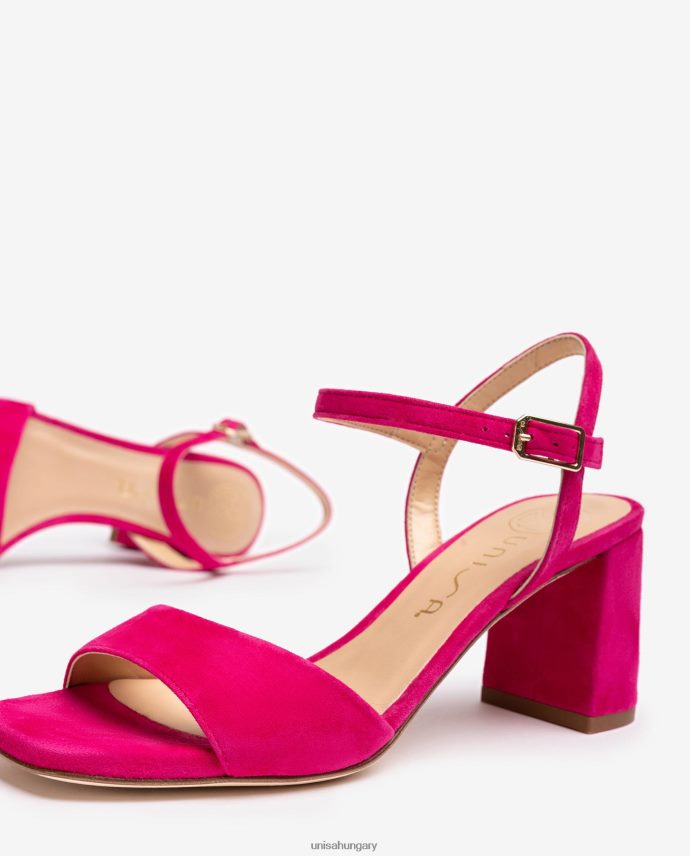 Unisa szögletes talpú szandál nők J4PJX084 rózsaszín