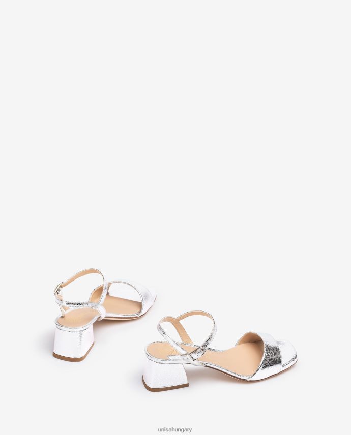 Unisa széles sarkú szandál nők J4PJX0151 ezüst