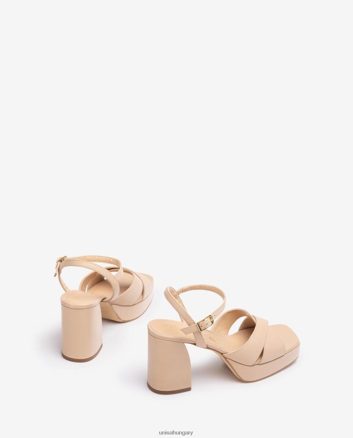 Unisa széles sarkú szandál nők J4PJX0240 bézs
