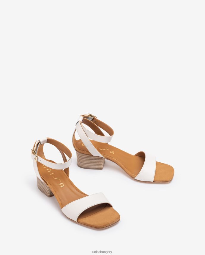 Unisa széles sarkú szandál nők J4PJX0382 fehér