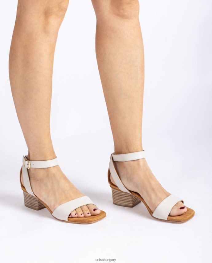 Unisa széles sarkú szandál nők J4PJX0382 fehér
