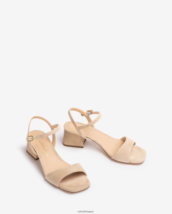 Unisa széles sarkú szandál nők J4PJX039 bézs