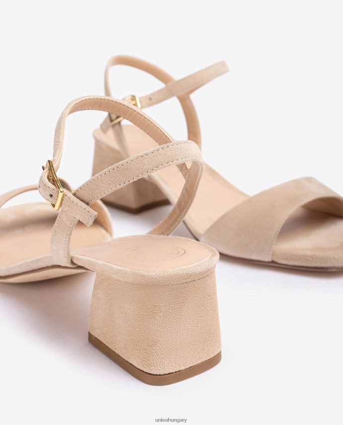 Unisa széles sarkú szandál nők J4PJX039 bézs