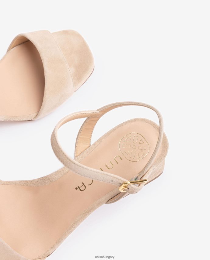 Unisa széles sarkú szandál nők J4PJX039 bézs