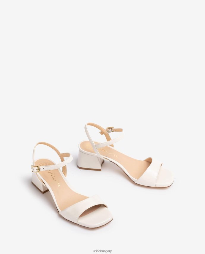 Unisa széles sarkú szandál nők J4PJX040 fehér