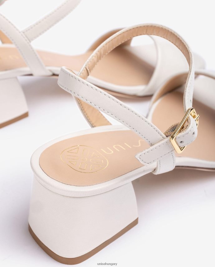 Unisa széles sarkú szandál nők J4PJX040 fehér