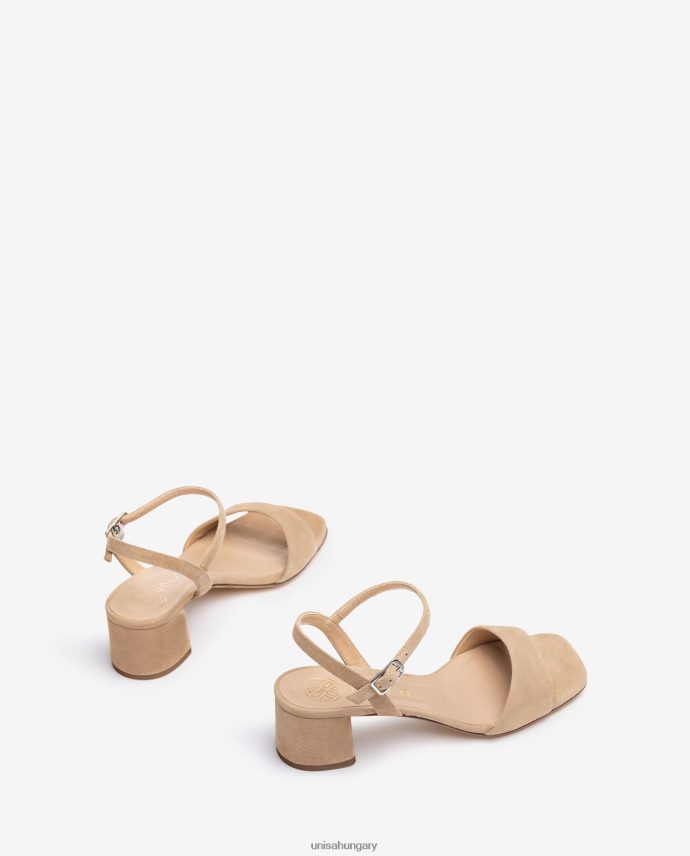 Unisa széles sarkú szandál nők J4PJX0423 bézs
