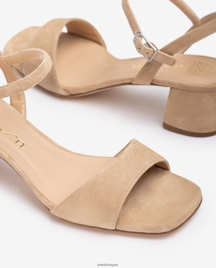 Unisa széles sarkú szandál nők J4PJX0423 bézs