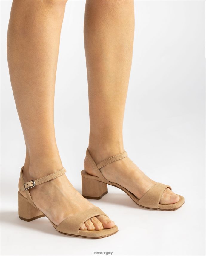 Unisa széles sarkú szandál nők J4PJX0423 bézs