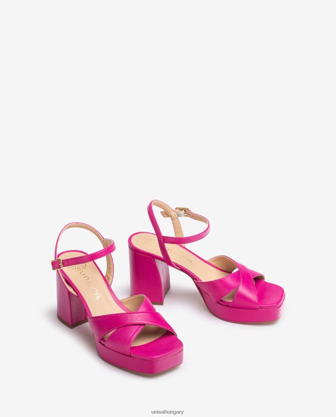 Unisa széles sarkú szandál nők J4PJX082 rózsaszín
