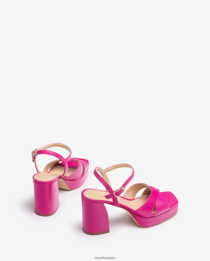 Unisa széles sarkú szandál nők J4PJX082 rózsaszín
