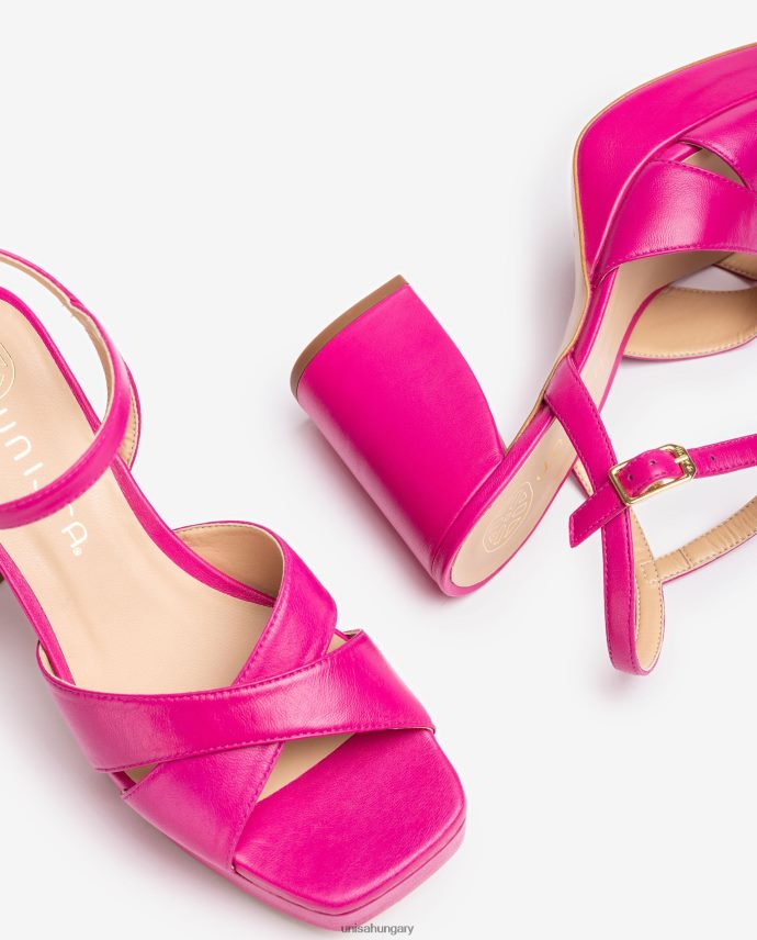 Unisa széles sarkú szandál nők J4PJX082 rózsaszín